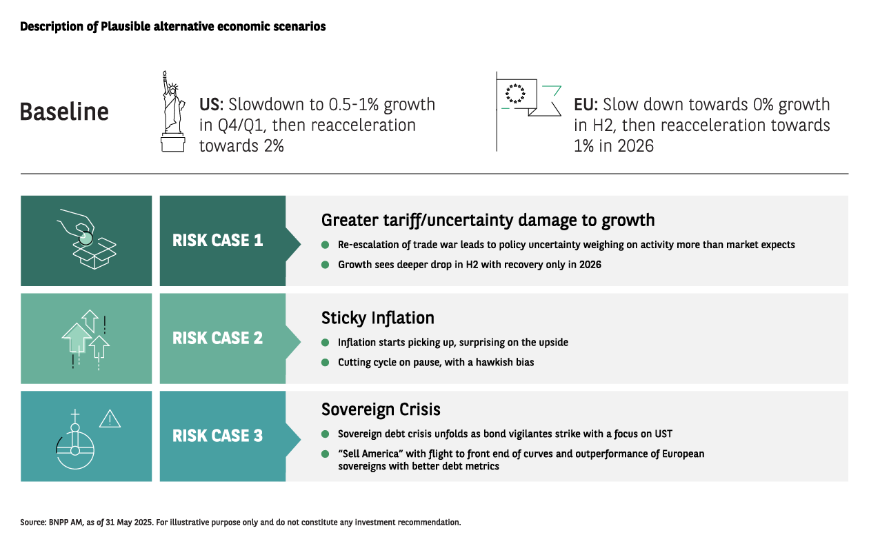 Description of Plausible alternative economic scenarios